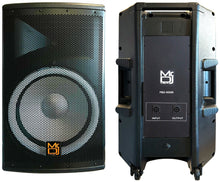 Charger l&#39;image dans la galerie, MR DJ PBX4500S 15&quot; 2-Way PA DJ 4500W Passive LED Speaker + Speaker Stand &amp; Cable