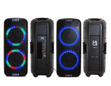 MR DJ PBX6500LED & PBX6500S Dual 15” 3-Way Full-Range Powered/Active and Passive DJ PA Multipurpose Live Sound Bluetooth Loudspeaker