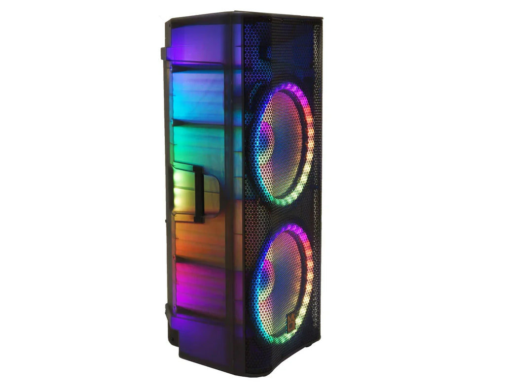 Mr. Dj USA DJ215BT Dual 15" 3WAY 5000W Max Power PA DJ Bluetooth Speaker