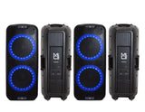 2 MR DJ PBX6500S Professional Dual 15” 3-Way Full-Range Non-Power/Passive DJ PA Multipurpose Live Sound Loudspeaker