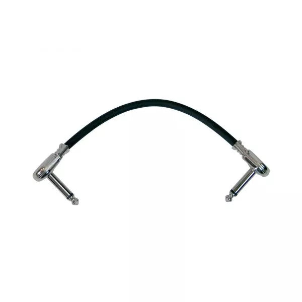On-Stage PC506B 6" Patch Cable w/ Pancake Connectors (Black)