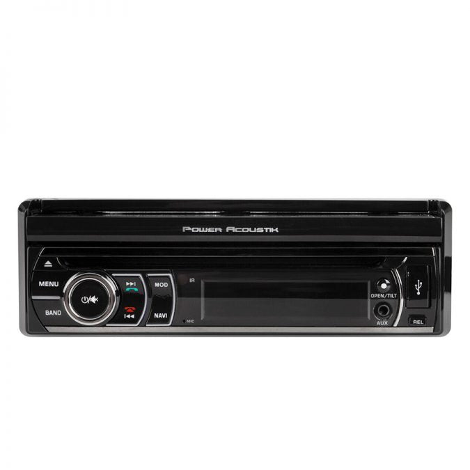 Power Acoustik PD-721B 7″ Single-DIN Motorized Touchscreen w/DVD/CD & Bluetooth