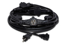 Load image into Gallery viewer, Hosa PDX-225 3 outlet Power Distribution Cord 25ft