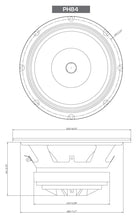 Charger l'image dans la galerie, Cerwin Vega PH84 PRO Series 8" 2-Way Full-Range Coax Horn Speakers