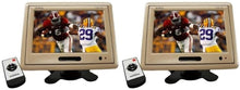 Load image into Gallery viewer, 2 Absolute PHM-709C Cream/Beige 7 Inch TFT-LCD Car Monitor 2 Video Input Car Rearview Headrest Monitor DVD VCR