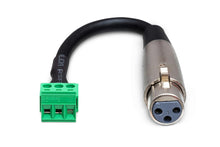 Load image into Gallery viewer, Hosa PHX-106F Low-voltage Adaptor - XLR3F to PHX3M - 6 inch