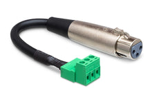 Load image into Gallery viewer, Hosa PHX-106F Low-voltage Adaptor - XLR3F to PHX3M - 6 inch