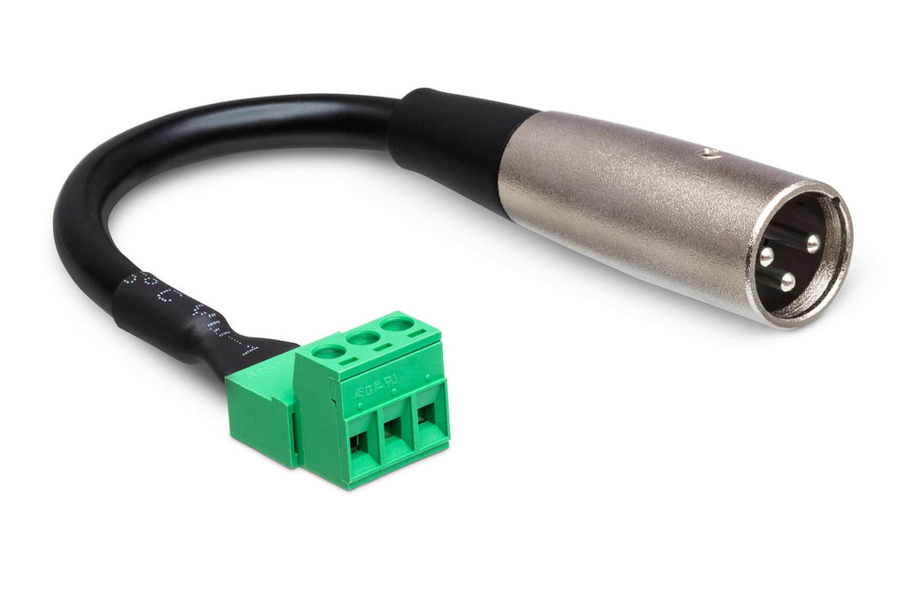 Hosa PHX-106M-BULK Low-voltage Adapter PHX3M to XLR3M 6"