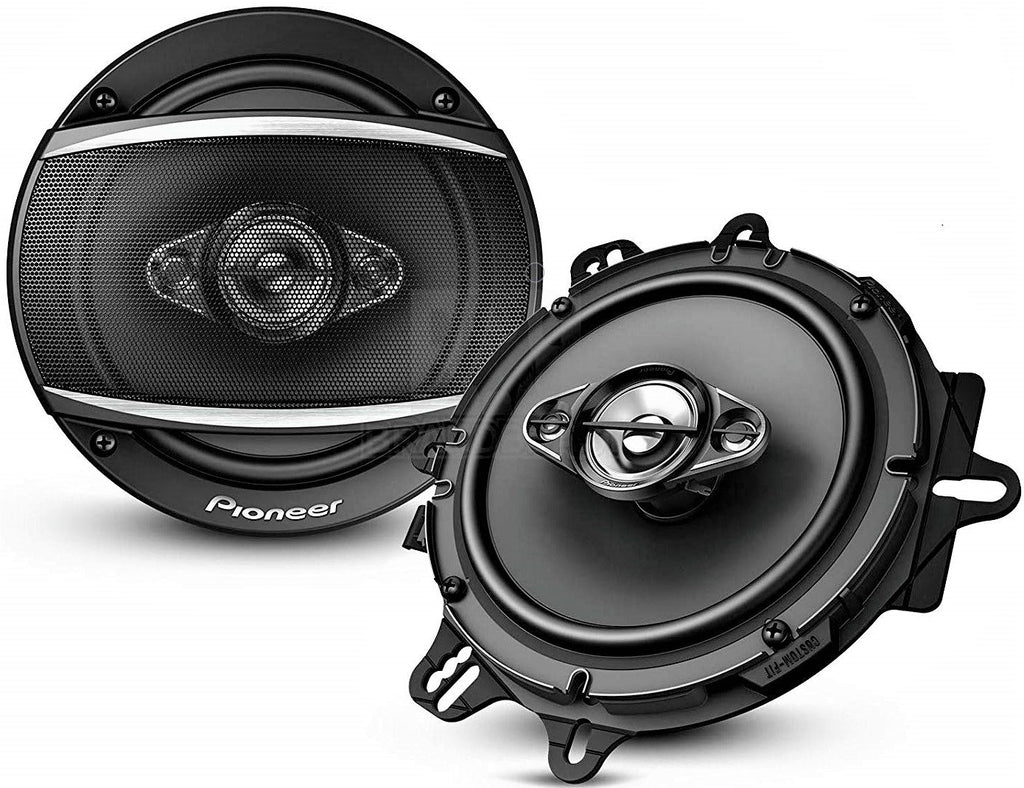 Pioneer TS-A1680f 6.5" 350-Watt 4Way Speakers + Metra 72-4568 Speaker Harness for Selected General Motor Vehicles