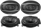 2 PAIRS PIONEER TS-A6960F 450W MAX 6