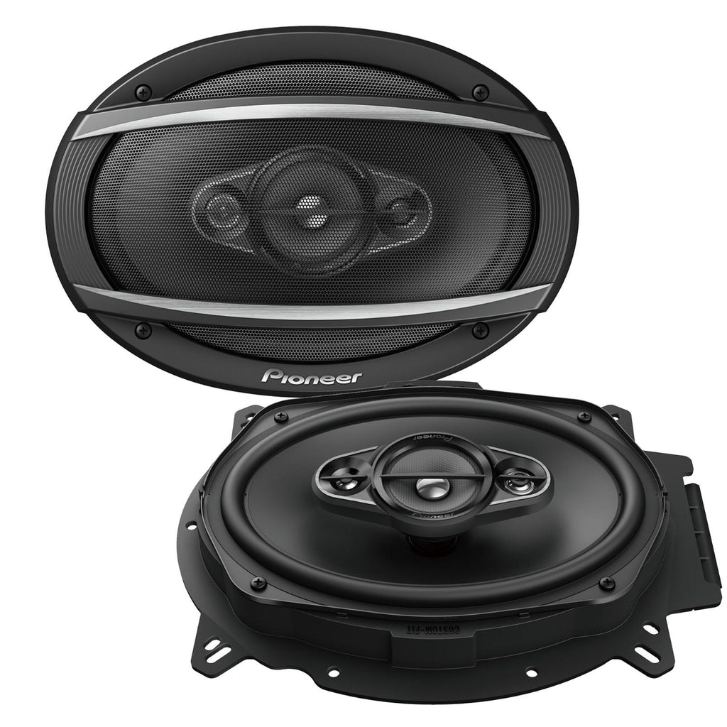 2 PAIRS PIONEER TS-A6960F 450W MAX 6" X 9" 4-WAY 4-OHM STEREO COAXIAL SPEAKER