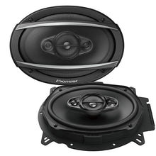 Charger l&#39;image dans la galerie, 2 Pioneer TS-A6960F 4-Way 450 Watt 6&quot; x 9&quot; Coaxial Car Speakers 6x9 with 16 Gauge 50ft Speaker Wire