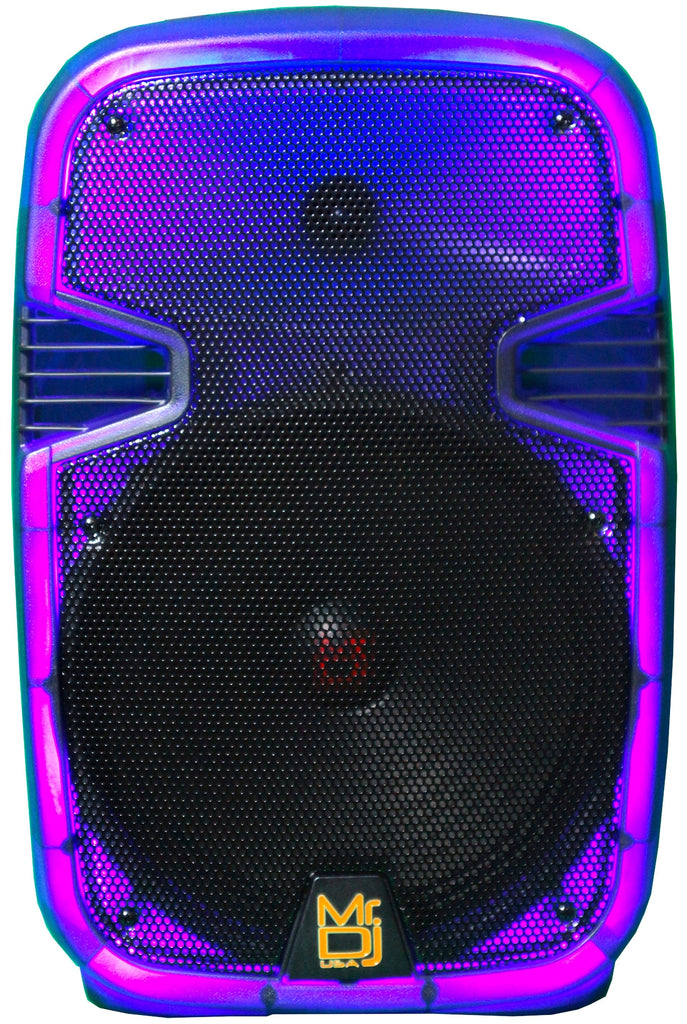 MR DJ PL12FLAME 12" Portable Translucent Bluetooth Speaker