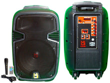 Load image into Gallery viewer, MR DJ PL12FLAME 12" Portable Translucent Bluetooth Speaker + Speaker Stand + 7-LED Moving Head DJ Light