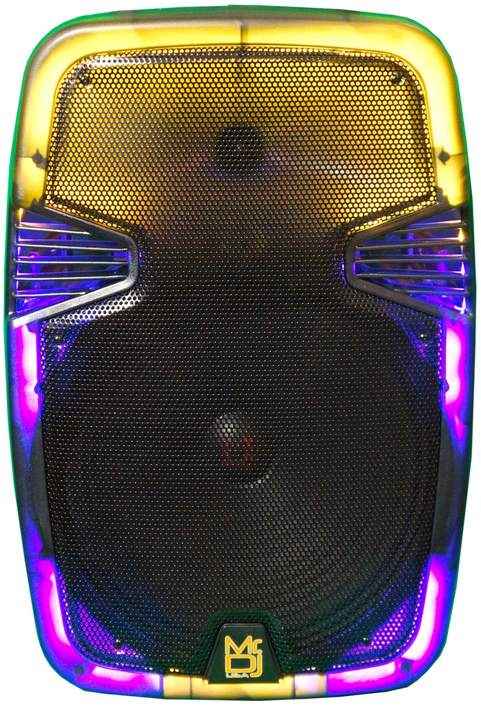 MR DJ PL15FLAME 15" Portable Translucent Bluetooth Speaker