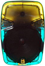 Load image into Gallery viewer, MR DJ PL15FLAME 15&quot; Portable Translucent Bluetooth Speaker + Speaker Stand