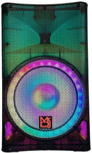 Charger l&#39;image dans la galerie, MR DJ 5200W Bluetooth PA Speaker with LED Party Lights, 3-Channel Mixer, High-Power 15-Inch Woofer for DJs &amp; Parties, User-Friendly Design for Enthusiasts