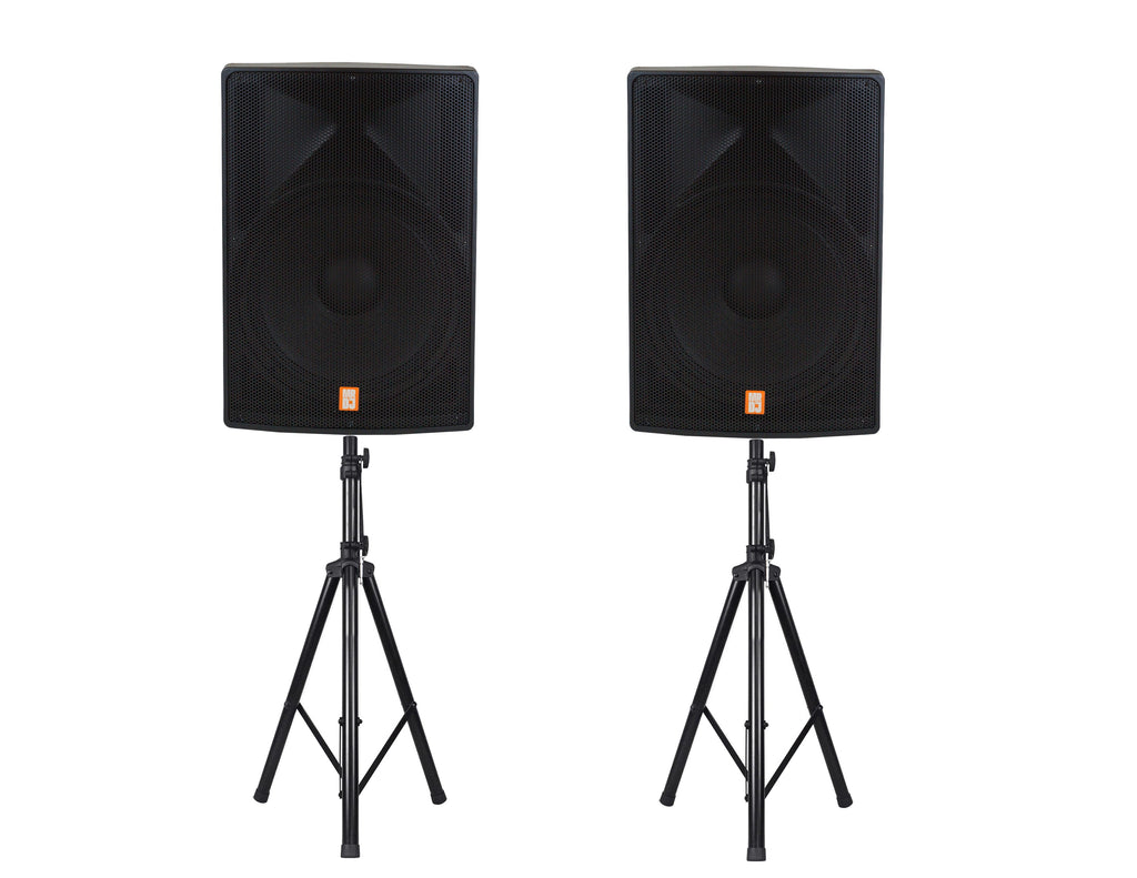 2 MR DJ PRO118S-B Powerful PRO PA DJ Single 18" Passive Speaker + Stand