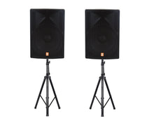 Charger l'image dans la galerie, 2 MR DJ PRO118S-B Powerful PRO PA DJ Single 18" Passive Speaker + Stand