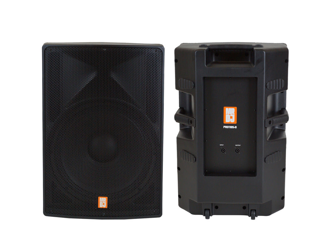 MR DJ PRO118S-B Powerful PRO PA DJ Single 18" Passive Speaker + Stand