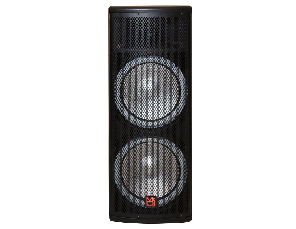 MR DJ PRO215LED 5500W PRO PA DJ Dual 15” 3-Way Powered/Active Live Sound Loud Speaker