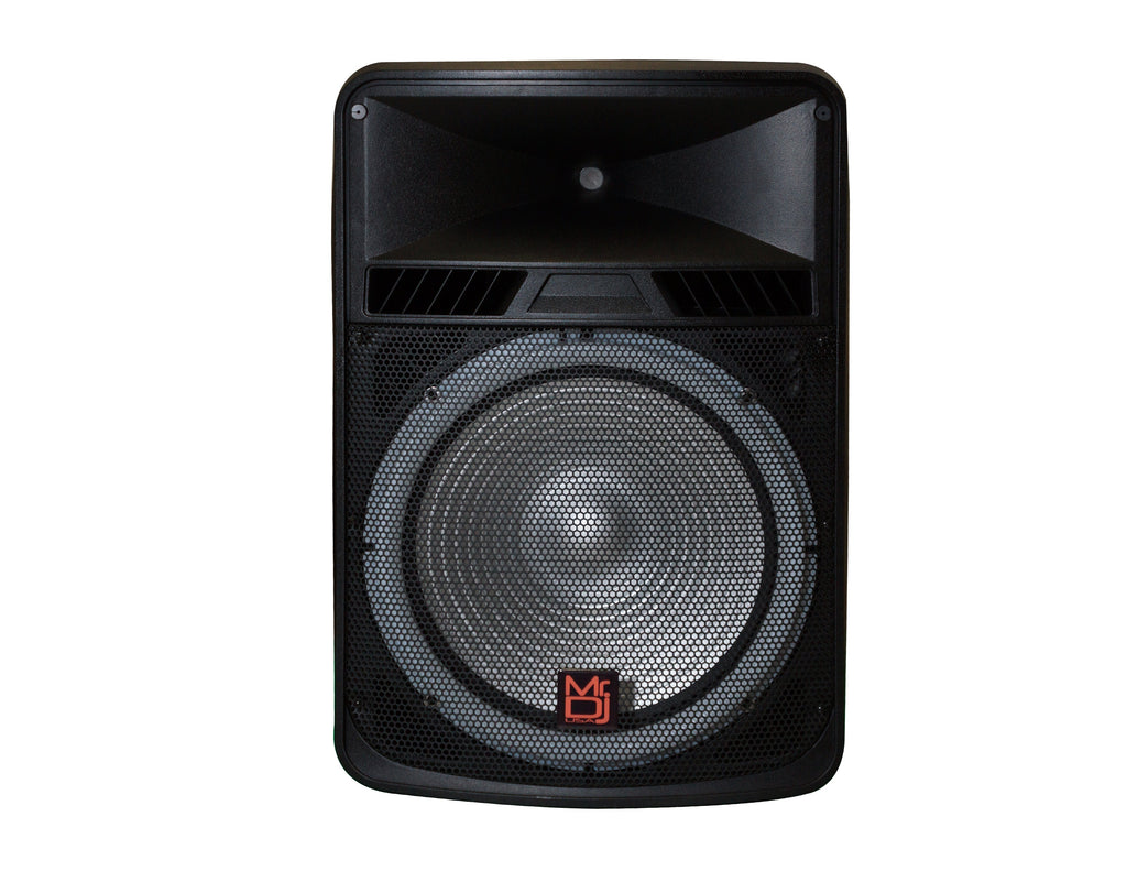 MR DJ 18" Portable Builtin Battery Active Powered Rechargeable PRO PA DJ Speaker