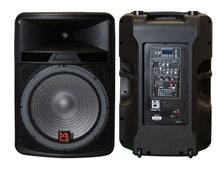 Load image into Gallery viewer, Pair of 18&quot; Speaker Built-in Battery/Bluetooth/Amplifier/SD/USB/FM Radio + Stand
