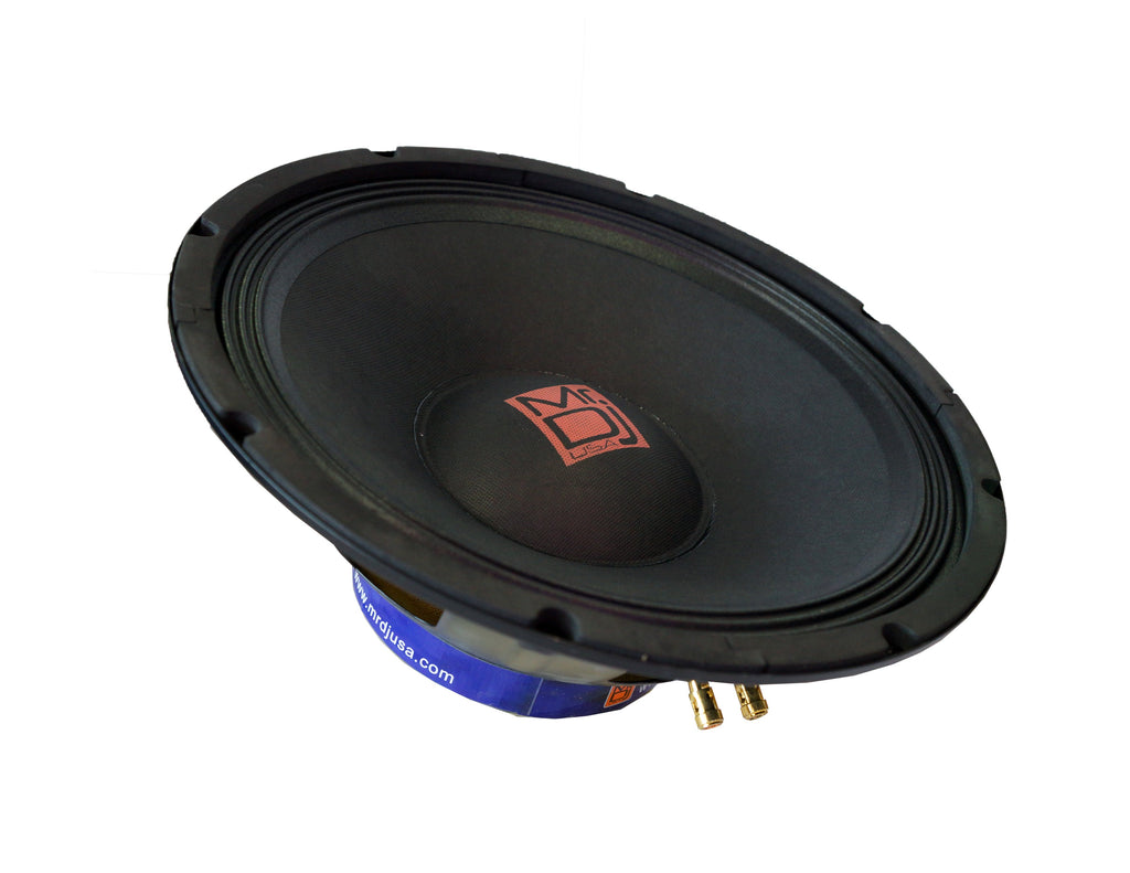 MR DJ PRODW1000 Subwoofer Black 1000 Watt 10" PRO PA DJ Home Audio Raw Speaker 8 ohm Woofer