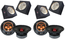 Load image into Gallery viewer, 2 DC Sound PROMID65P 6.5" 500W Mid-Range Aluminum Bullet Loudspeaker + Flat Box
