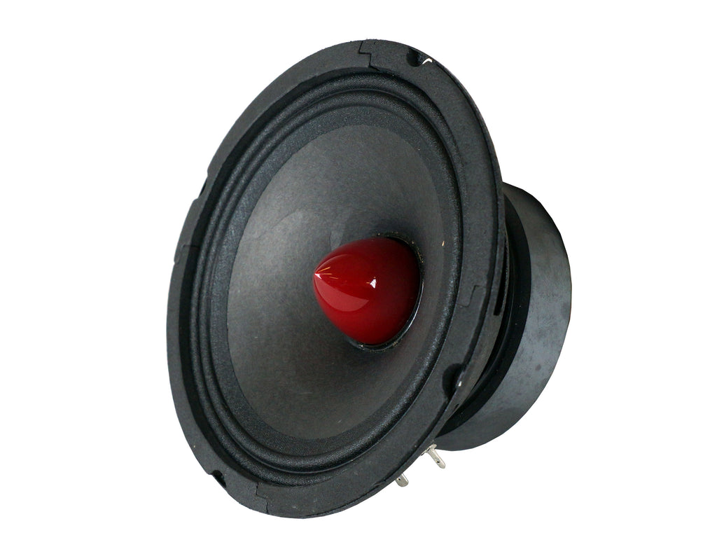 2 Pair DC Sound PROMID65P 6.5" 500W Mid-Range Aluminum Bullet Loudspeaker
