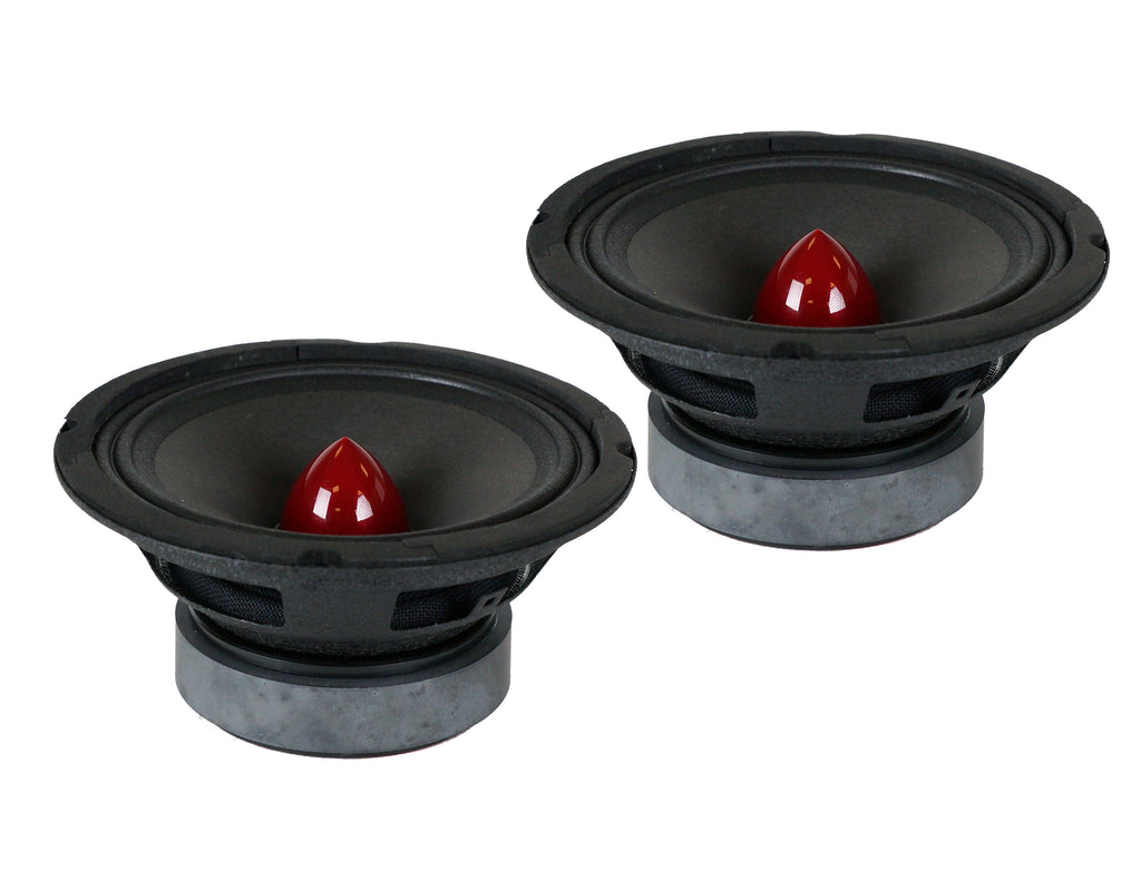 DC Sound PROMID65P 6.5" 500W Mid-Range Aluminum Bullet Loudspeaker Pair
