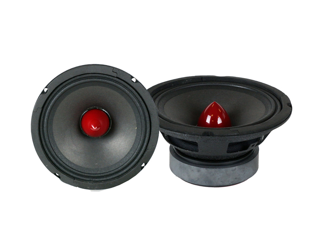 DC Sound PROMID65P 6.5" 500W Mid-Range Aluminum Bullet Loudspeaker Pair