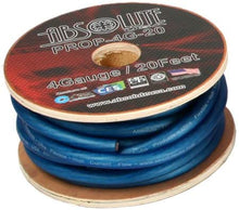 Charger l&#39;image dans la galerie, Absolute PROP0G20BL&lt;br/&gt; Pro Series 20 Feet 1/0 Gauge Blue Ultra Flexible Power/Ground Battery Amp 12V Cable Wire for Auto, Car, Inverter, RV, Solar, Marine, Trucks