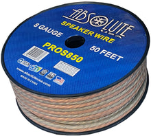 Charger l&#39;image dans la galerie, Absolute USA PROS850 8 Gauge Speaker Wire&lt;br/&gt;50&#39; 8 Gauge PRO PA DJ Car Home Marine Audio Speaker Wire Cable Spool