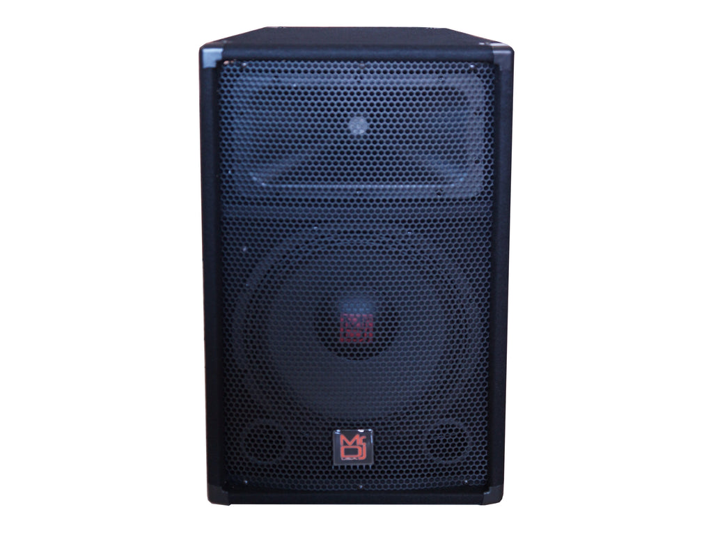 MR DJ PSS-1000 Single 10" Passive 1200 Watts 2-Way DJ/PA PRO Audio Loudspeaker