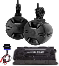 Charger l&#39;image dans la galerie, Alpine PSS-SX01-PWR 6.5&quot; Enclosed 2-Way Speakers with KTA-30FW Amplifier and Bluetooth Receiver