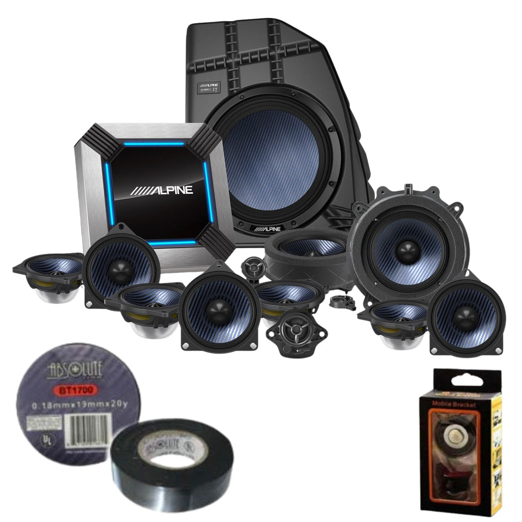 Alpine PSS-TSLA-21Y 13-Speaker Complete Sound System Upgrade Fit 20-21 Tesla Model Y Bundle