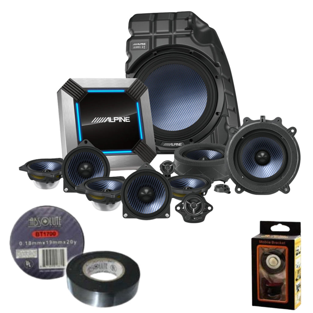 Alpine PSS-TSLA-223P 13-Speaker Fit the 2022-Up Tesla Model 3 Factory Premium Audio Bundle