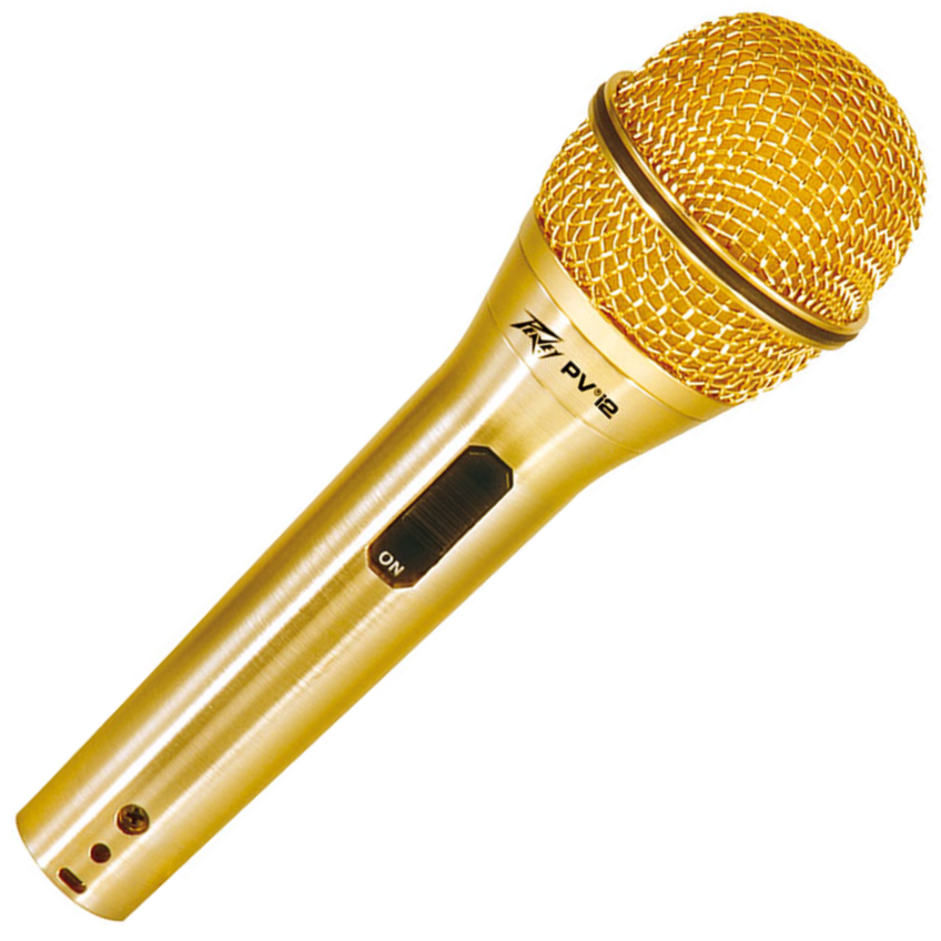 Peavey PVI 2G Gold Cardioid Unidirectional Dynamic Vocal Microphone with XLR Cable