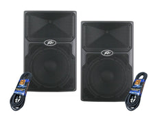 Load image into Gallery viewer, 2 Peavey PVXP15 DSP 15" 980W Powered Speaker 1.4" Driver+ Speaker Stand+ XLR Cable