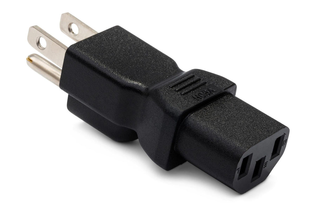 Hosa PWA-421 IEC C13 to NEMA 5-15P Adapter