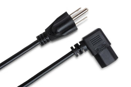 Hosa PWC-141R Right-angle IEC C13 Power Cable 1 foot