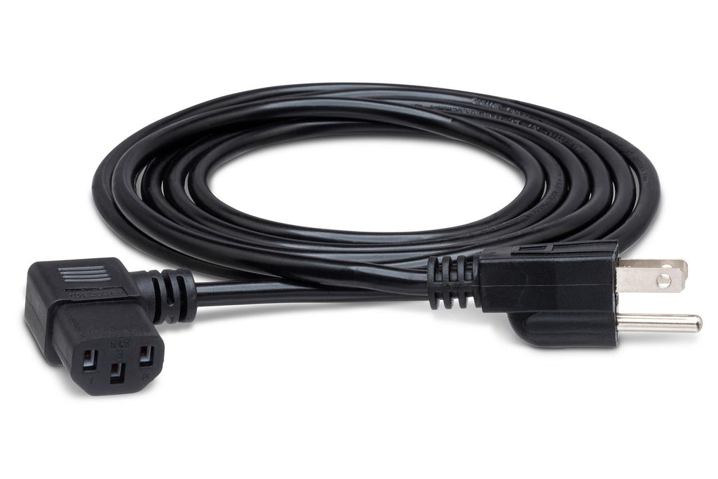 Hosa PWC-143R Right-angle IEC C13 Power Cable 3 feet