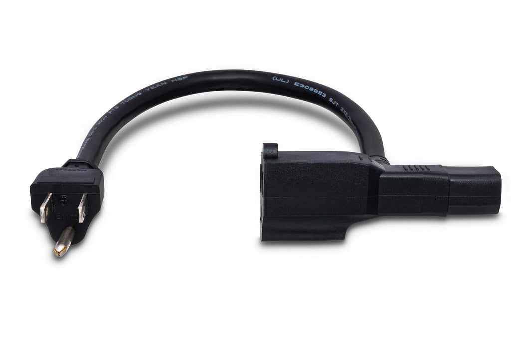 Hosa PWD-402 Piggyback IEC C13 Power Cable 2 foot