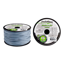 Load image into Gallery viewer, Install Bay PWGY16500 Primary Wire 16 Gauge All Copper Grey Coil - 500 ft