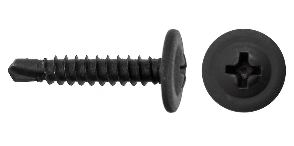 PAC PWH1 Phillips Modified Truss Head (Wafer) Self-Drilling #8 x 1" TEK Screws 500 Count