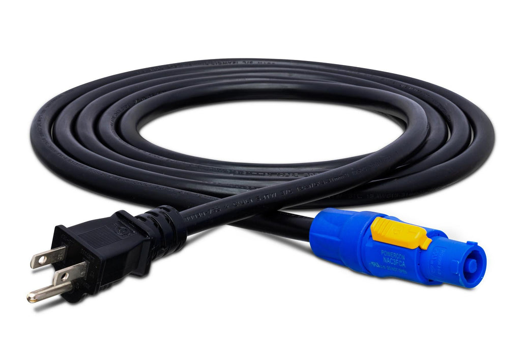 Hosa PWN-210 NEMA 5-15P to Neutrik powerCON NAC3FCA Power Cord 10 foot