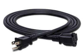 Hosa PWX-415 14-gauge NEMA 5-15P to NEMA 5-15R Power Extension Cord 15 foot