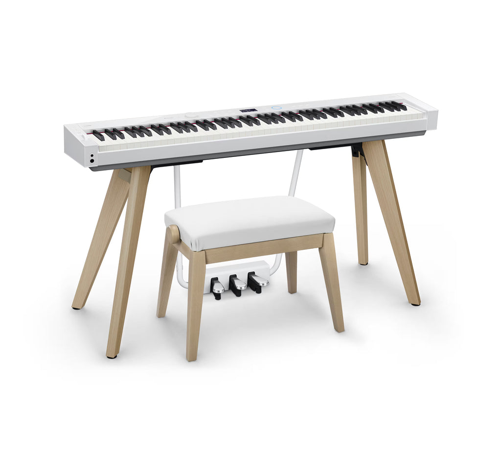 Casio BG-50WE Adjustable Piano Bench - White