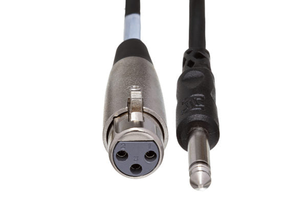 Hosa PXF-103 XLR Female to 1/4" TS Male Unbalanced Interconnect Cable 3 foot